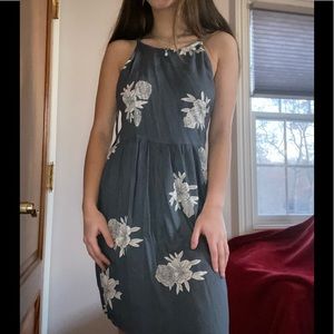 Beautiful Blue floral midi - dress